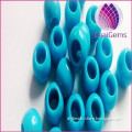 2015 wholesale cheap Round colorful acrylic beads big hole beads 12mm beads blue color in bulk sale